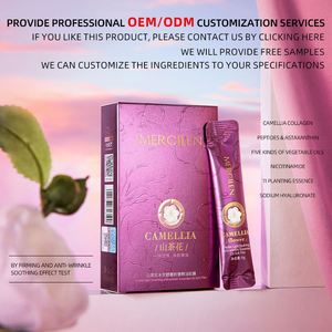 OEM/ODM MERCILEN Mascarilla facial y corporal Gran oferta Camelia Water Light Aceite esencial antiarrugas calmante con película suave - Product Image 4