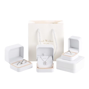 กล่องเก็บเครื่องประดับหนังแท้สั่งทำพิเศษ ELE Queen คุณภาพสูง รูปทรงสี่เหลี่ยมผืนผ้า สำหรับใส่สร้อยข้อมือ สร้อยคอ จี้ แหวน - Product Image 5