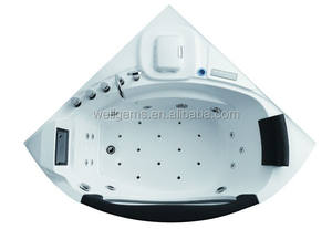 Offre Spéciale aux USA Bain à remous d'angle en acrylique WHIRLPOOMassage Baignoires avec TV et réfrigérateur Blaneo - Product Image 5