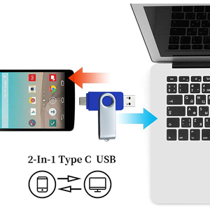 Biểu tượng tùy chỉnh xoay USB <span class=keywords><strong>Flash</strong></span> Drive 8GB 16GB Type-C PENDRIVE 32GB 3.0 2.0 <span class=keywords><strong>Memory</strong></span> <span class=keywords><strong>Stick</strong></span> 64GB USB-C cho Iphone 17/16/15 - Product Image 6