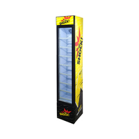 Réfrigérateur commercial Meisda SC105B 105L avec porte en verre, mince, pour boissons, avec certifications CE ROHS SAA, double tension