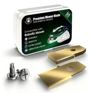 Lames de <span class=keywords><strong>tondeuse</strong></span> robotisée en acier inoxydable de qualité standard, directement de l'usine, 35x18x0.6mm/35x18x0.75mm - Product Image 5