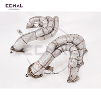 Collecteurs d'échappement en acier inoxydable à longueur égale pour Porsche 718 Cayman GT4 RS 2022-2025 avec qualité sonore améliorée