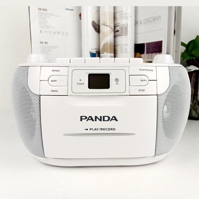 High Quality White Speaker With USB  Mp3 Am Fm Radio Receiver Cassette Portable CD Player