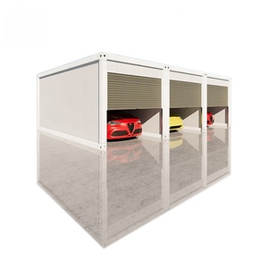 Edificios de Acero, Envío en Paquete Plano, Panel Sándwich Prefabricado, Contenedor Prefabricado, Garaje Plegable Portátil - Product Image 1