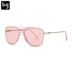 Productos listos Nombres de marca Elegantes para mujeres Gafas de sol con forma Pretty Personality Design Gafas de sol 2024