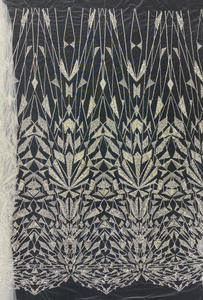 Tessuto di pizzo con perline in pizzo tessuto di cristallo <span class=keywords><strong>Swarovski</strong></span> - Product Image 5