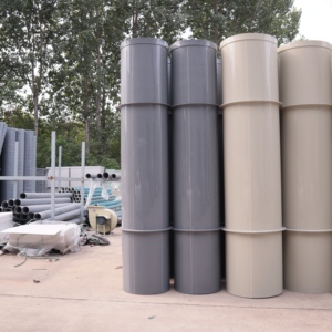 Tối màu xám/màu be Polypropylene mịn khí Giao thông vận tải phụ kiện đường ống ép phun Xây dựng ống nhựa cho - Product Image 3