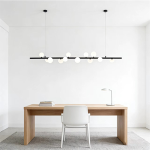 Luminaire d'hôtel résidentiel de forme allongée avec télécommande, construction en acrylique et acier, garantie de 3 à 5 ans - Product Image 6