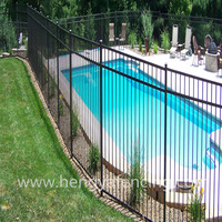 Panel de Seguridad para piscina, valla de acero galvanizado de aluminio recubierto de polvo