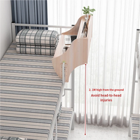 Bureau suspendu moderne et durable pour dortoirs universitaires |   Table d'ordinateur à montage facile, lit superposé essentiel