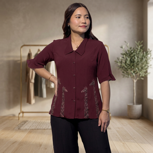 Camisa Elegante para Mujer, Manga Corta, Perfecta para la Oficina, Viajes y Atuendos Diarios, Compre Directamente del Proveedor - Product Image 2
