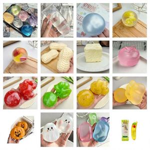 Venta al por mayor de bolas blandas de 6 cm hechas a mano <span class=keywords><strong>con</strong></span> aceite de coco y vaselina, estéticas, translúcidas, moldeables, para aliviar el estrés, juguetes antiestrés. - Product Image 1