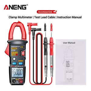 ANENG PN200 pinza amperimétrica digital multímetro amperímetro 4000 recuentos <span class=keywords><strong>DC</strong></span>/AC 600A probador de voltaje de corriente coche Hz capacitancia NCV Ohm prueba - Product Image 6