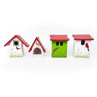 Kit de maisonnettes pour oiseaux en bois à décorer soi-même, vente en gros, artisanat, jouets en bois pour enfants