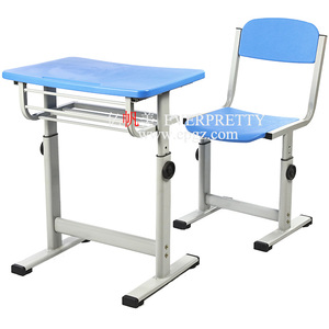 Fuerte plegable mesa de estudio y silla mobiliario escolar para la educación de los niños escritorio y silla - Product Image 1