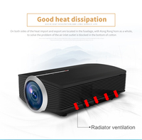 Mini projecteur portable LED TD-YG500, résolution native, YG551 WiFi, vidéo multi-écrans, lecteur multimédia 3D HD