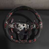 Volante de Fibra de Carbono Shadow para Honda Civic CRV 11ª Generación, con Cuero Perforado, Accesorios para Auto