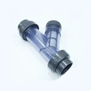 Lipson fabricage clear pvc Y-filter pvc zeef filter