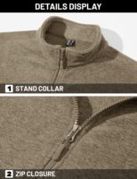 Blousons molletonnés pour hommes, blouson léger à fermeture éclair complète pour l'hiver, manteaux chauds et décontractés avec poches, veste pour hommes, vente en gros