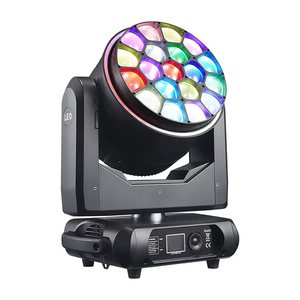 Faro mobile a LED RGBW 19x40W 4-60 °   Luce da Palco Zoom 800W DMX con <span class=keywords><strong>Effetto</strong></span> Striscia - Product Image 3