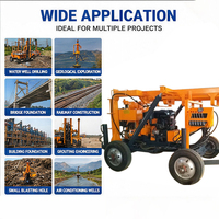 Foreuse rotative diesel montée sur remorque YCS-130T/180T/200T pour puits d'eau en Afrique du Sud