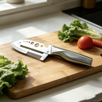 Fabrieksvoorraad 7-in-1 multifunctionele groenteschiller met roestvrijstalen handvat, fruitmes voor keukengerei, promotionele bestelling