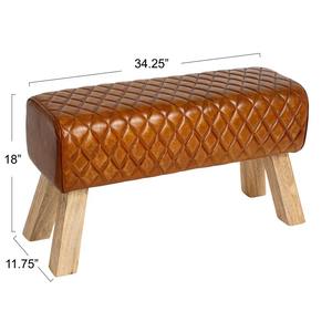 ม้านั่งหนังดีไซน์ทันสมัยพร้อมเบาะนุ่มสบาย โครงสร้างแข็งแรงทนทาน เหมาะสำหรับทางเข้าบ้าน ห้องนอน ห้องนั่งเล่น หรือห้องรับประทานอาหาร - Product Image 5