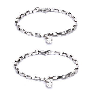 Chaîne cubaine non ternie en acier inoxydable aimant <span class=keywords><strong>Couple</strong></span> <span class=keywords><strong>Bracelet</strong></span> paire bijoux hommes et femmes <span class=keywords><strong>Bracelet</strong></span> cadeau de noël en gros - Product Image 5