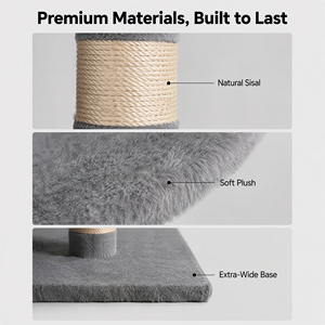Arbre à chat personnalisé <span class=keywords><strong>en</strong></span> gros, directement de l'usine, tour pour chat OEM avec maisonnette et lit, griffoir <span class=keywords><strong>en</strong></span> sisal pour animaleries et <span class=keywords><strong>d</strong></span>étaillants - Product Image 4