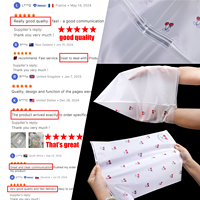 Sacs à fermeture éclair en CPE recyclable, transparents mats et givrés, impression sérigraphique, logo personnalisable pour l'emballage de vêtements et de chaussures