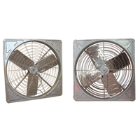 Ventilateur d'extraction électrique personnalisable en acier inoxydable pour élevages de bétail et écuries de chevaux, fonction de refroidissement suspendue