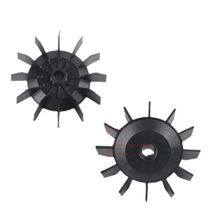 Ventilador de compresor de aire con motor de 1, 2, 3 o 5 polos, aletas de disipador de calor de plástico, piezas de repuesto para accionamiento eléctrico - Product Image 1