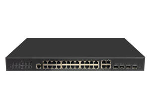 Commutateur réseau Gigabit 4 SFP + 24 RJ45, commutateur Ethernet 10/100/1000M LC, commutateur d'entreprise géré, fabrication OEM ODM - Product Image 1