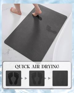 Alfombrillas de Baño Modernas Absorbentes, Resistentes a las Manchas, Antideslizantes y de Secado Rápido, de Poliéster con Base de Goma para Uso Doméstico y Hotelero - Product Image 3