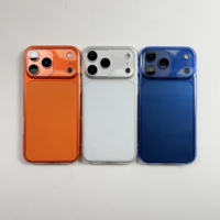Coque antichoc fluorescente néon 2026 pour iPhone 16 15 14 Plus 13 12 11 17 Pro Max, couleur bonbon, coque rigide en PC transparente 17 Air 17 PRO