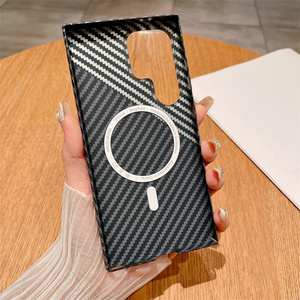 Étui de téléphone portable magnétique en fibre de carbone de haute qualité pour Samsung S26 ultra S25 S24 plus Série A, coque arrière texturée TechWoven - Product Image 6