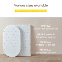 Matelas pour enfants Boori 4D Airflow 159*79*6cm Housse amovible et lavable pour chambre à coucher, salon ou appartement