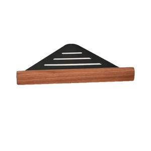 Walnut Wood <b>Bathroom</b> Shelf Wall Mounted Durable Rectangular Custom Size Toilet <b>Accessory</b> - Product Image 5