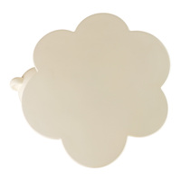 Table d'appoint en résine faite à la main et peinte à la main, motif ours mignon en position câlin, plateau en forme de nuage, table basse pour salon et maison
