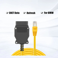 Gerawell Nuevo Cable de Interfaz ENET Crystal Head con Cepillo Oculto OBD para Conector de Diagnóstico de Red de Coche Impermeable de 5-12V
