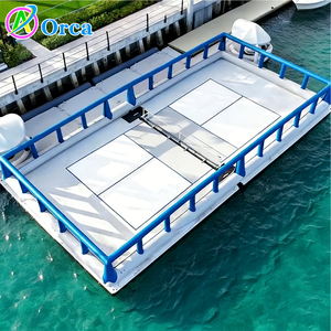 Plataforma <span class=keywords><strong>Flotante</strong></span> Inflable de <span class=keywords><strong>Alta</strong></span> <span class=keywords><strong>Calidad</strong></span> para Deportes Acuáticos, Diseño Personalizado de Fábrica, Isla <span class=keywords><strong>Flotante</strong></span> Grande para Pickleball - Product Image 1