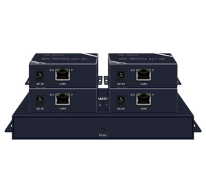 1080P Voor Hdmi Extender Splitter 1X4/1X2 Uitgangen 60M (200ft) Cat5e/Cat6 Ethernet Dual/Quad <span class=keywords><strong>Audio</strong></span> Video Poorten Metalen Accessoires - Product Image 1