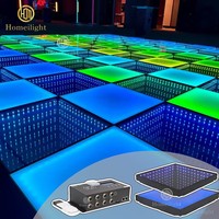 Plancher de danse à miroir infini 3D LED / Panneaux muraux et de plafond pour discothèque / DJ / boîte de nuit / Plancher de danse éclairé pour boîte de nuit
