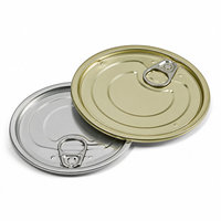 Qualité alimentaire 300 #   305 #   307 #   309 #   401 #   603 #   Capuchon de boîte de conserve en fer blanc/TFS à ouverture facile pour viande, poisson, pâte de tomate