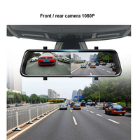 9,66 pulgadas IPS pantalla táctil dual 1080p coche WiFi DVR espejo retrovisor opcional GPS Streaming media 4K grabadora espejo retrovisor