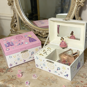 กล่องดนตรีเจ้าหญิง<span class=keywords><strong>สอง</strong></span>ชั้นสุดหรู ยี่ห้อ Hot Pick Yiyu พร้อ<span class=keywords><strong>ม</strong></span>เสียงเพ<span class=keywords><strong>ล</strong></span>ง 30 วินาที ทำจากกระดาษแข็ง สำหรับเก็บ<span class=keywords><strong>ต</strong></span>่างหูและสร้อย<span class=keywords><strong>คอ</strong></span>สำหรับเด็กผู้หญิง - Product Image 4
