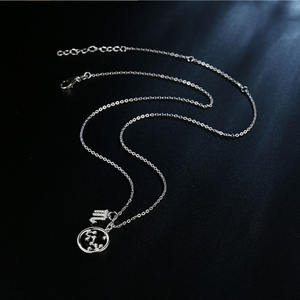 925 स्टर्लिंग चांदी जन्मदिन का उपहार 12 तारामंडल लटकन हार राशि चक्र पर हस्ताक्षर हार - Product Image 5