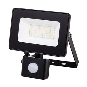 Projecteur LED extérieur de jardin <span class=keywords><strong>IP44</strong></span>, lumière à capteur PIR en aluminium, <span class=keywords><strong>lampe</strong></span> portable - Product Image 1