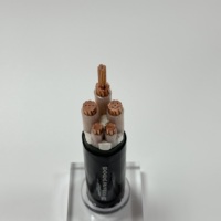 Cable de alimentación blindado de cobre con aislamiento de polietileno reticulado con revestimiento de cloruro de polivinilo ignífugo de 30 cm